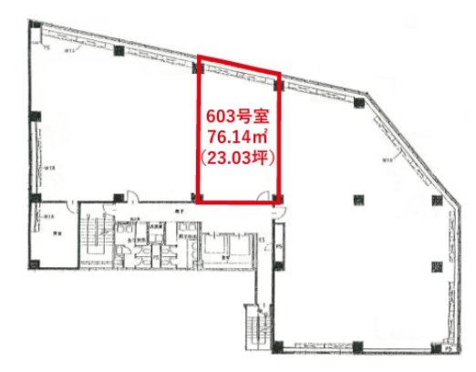 銀座昭和通りビル603 間取り図