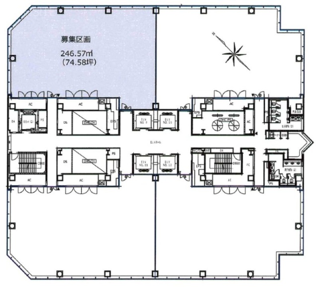 有明フロンティアビルB棟10F 間取り図
