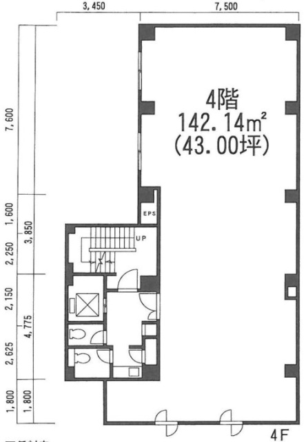 藤井第一ビル4F 間取り図