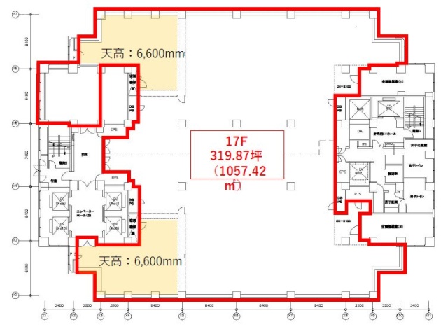 スフィアタワー天王洲17F 間取り図