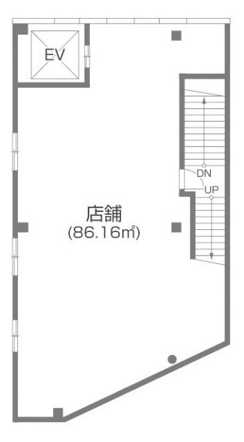 サンブライト上高田ビル2F 間取り図