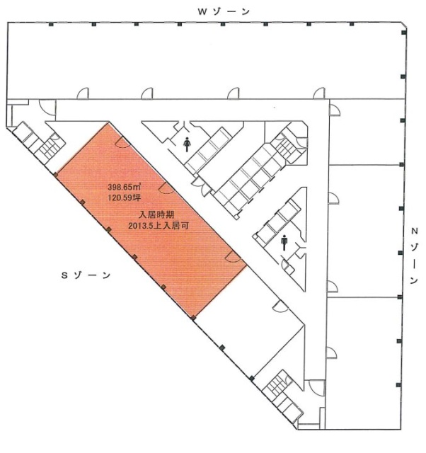 新宿第一生命ビル13F 間取り図