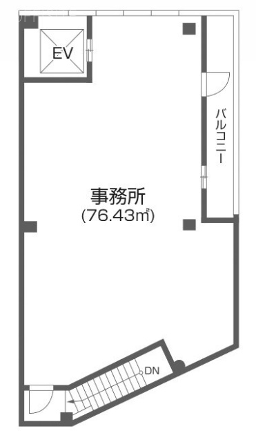 サンブライト上高田ビル4F 間取り図
