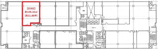 関内中央ビルD302 間取り図