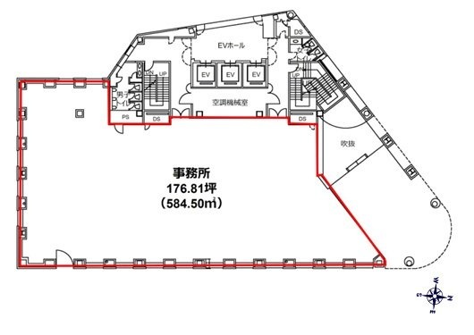シモモトビル2F 間取り図