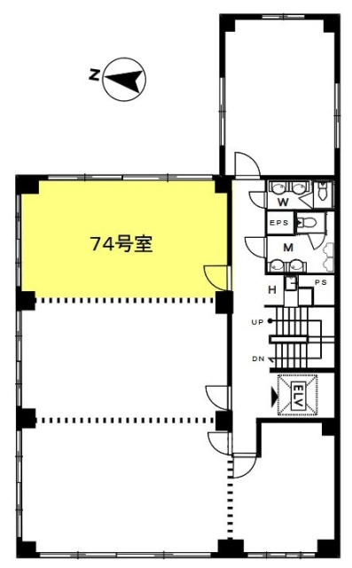 喜助内神田ビル74 間取り図