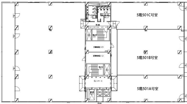 東池袋セントラルプレイス501C 間取り図