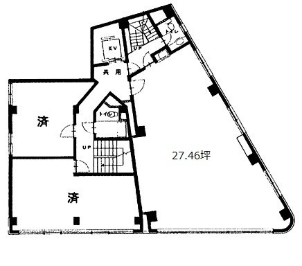 竹橋ビル402 間取り図