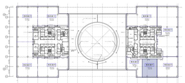 テレコムセンタービル東棟7F 間取り図