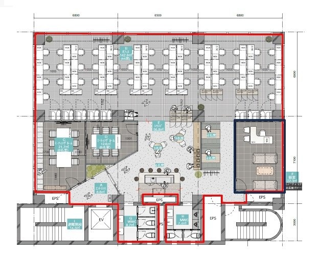 COLOR・US銀座東7F 間取り図