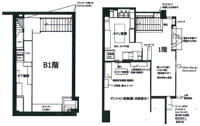 ジョイフル一番館鶴見中央B1F~1F 間取り図