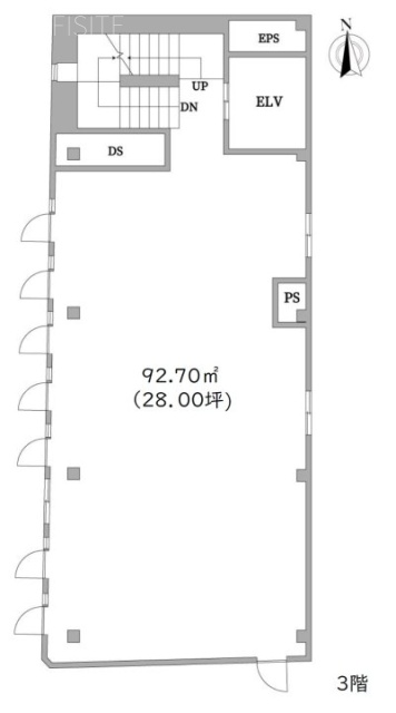 自由が丘Mビル3F 間取り図