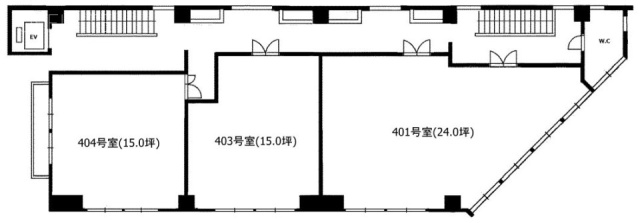 早野ビル401 間取り図