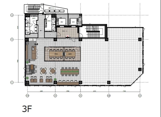 西新宿ビジネスキューブ3F 間取り図