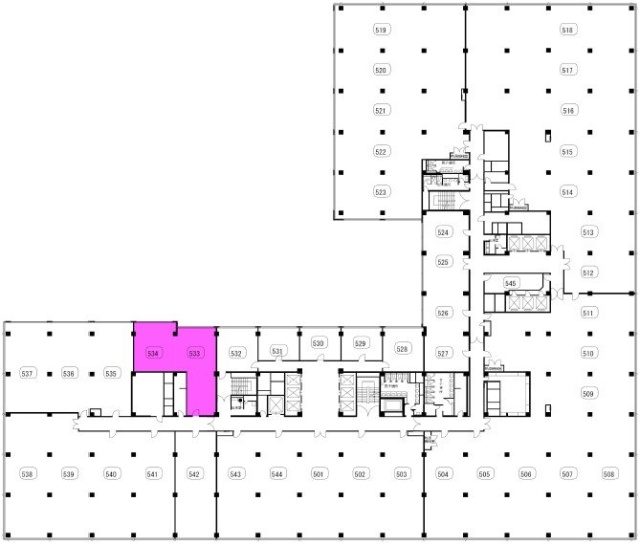 新国際ビル5F533-534区 間取り図