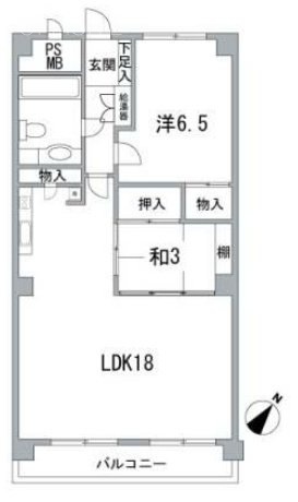芝公園アビタシオン7F 間取り図