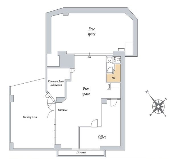 ダイアパレス元代々木B1F 間取り図
