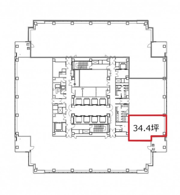KDX横浜みなとみらいタワー5F 間取り図