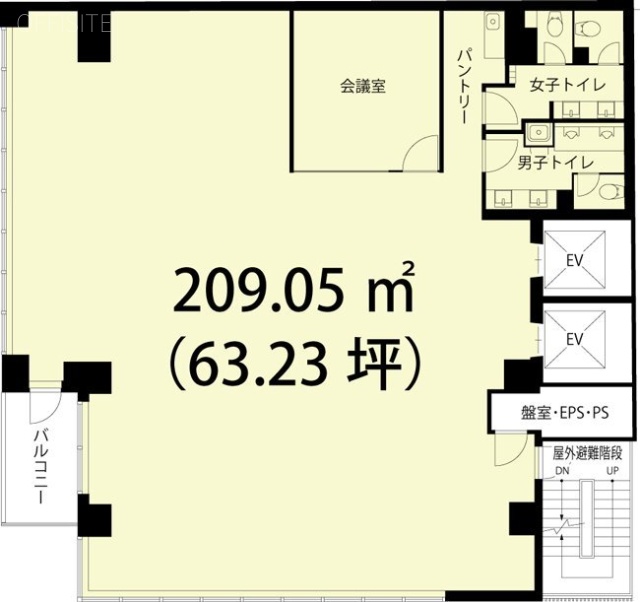 Time With 新日本橋2F 間取り図