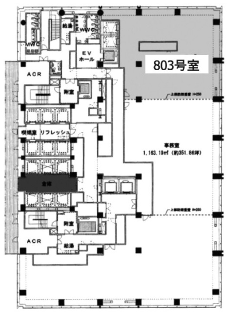 横浜ダイヤビルディング803 間取り図