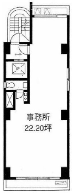 第6協栄ビル5F 間取り図