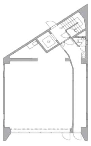 相田ビル1F 間取り図