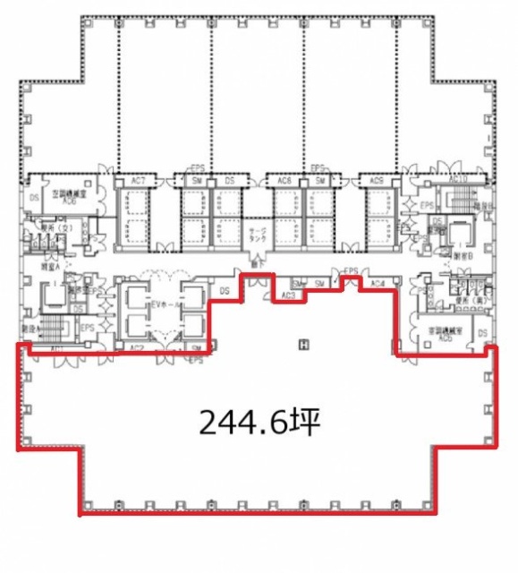 聖路加タワー1706 間取り図
