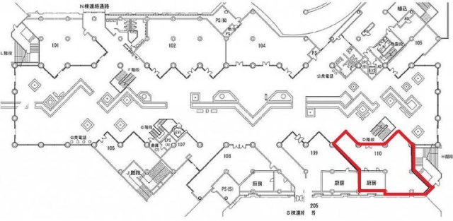 シーバンス ア・モール110 間取り図
