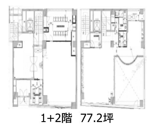 TQ茅場町1F~2F 間取り図