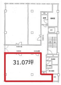 関内中央ビルK502 間取り図