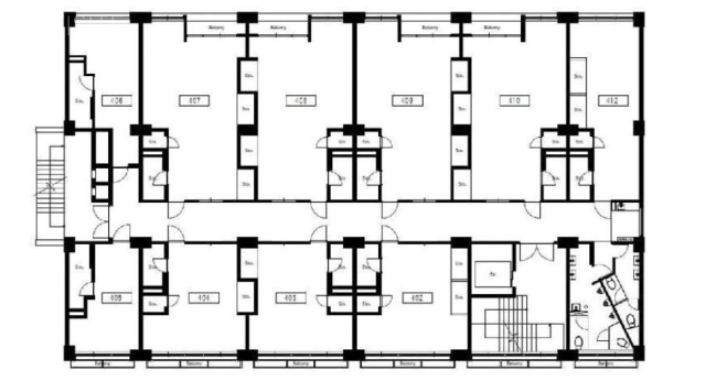 岡崎ビル406 間取り図