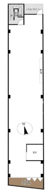 THE V-CITY麻布十番CENTRE8F 間取り図