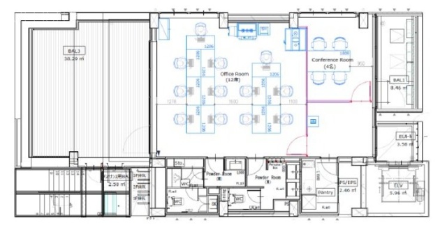 CADRE tamachi (キャドレ 田町)8F 間取り図