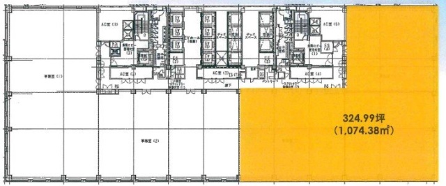 ダイバーシティ東京オフィスタワー7F 間取り図