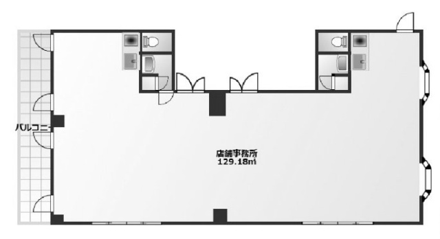 大河原ビル2F 間取り図