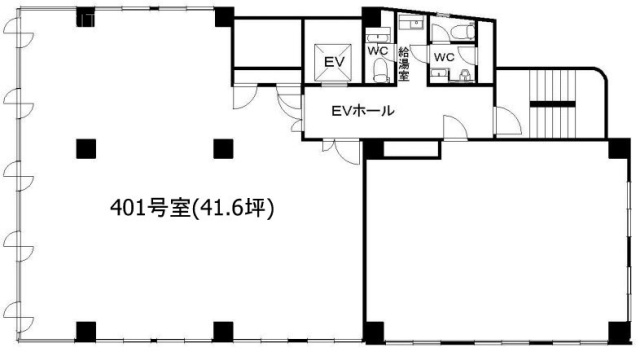 T323プレイスビル401 間取り図