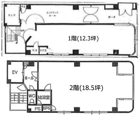 STYビル1F~2F 間取り図