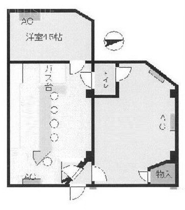 三興南ハイツD 間取り図