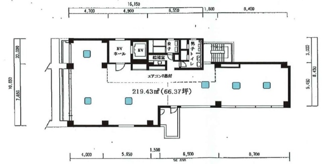 西蒲田NSビル9F 間取り図