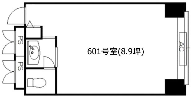 南青山312ビル601 間取り図