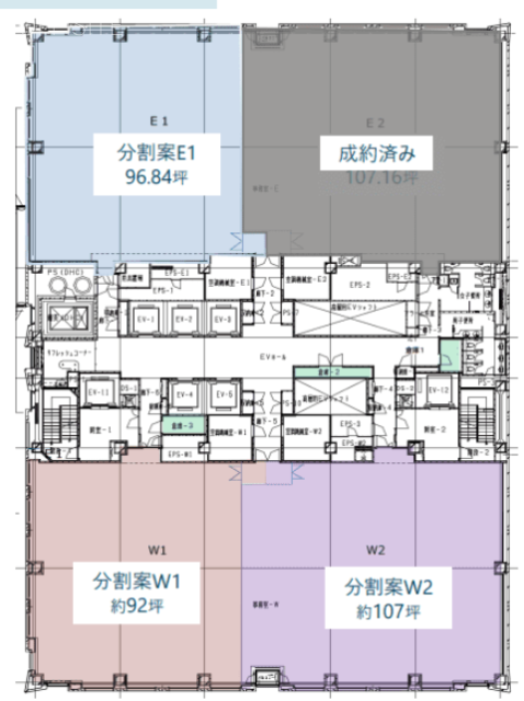 品川シーサイドキャナルタワーW1 間取り図