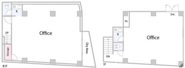 グレースビルB1F~2F 間取り図