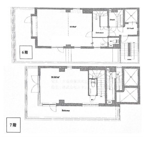 南青山クインビル6F~7F 間取り図