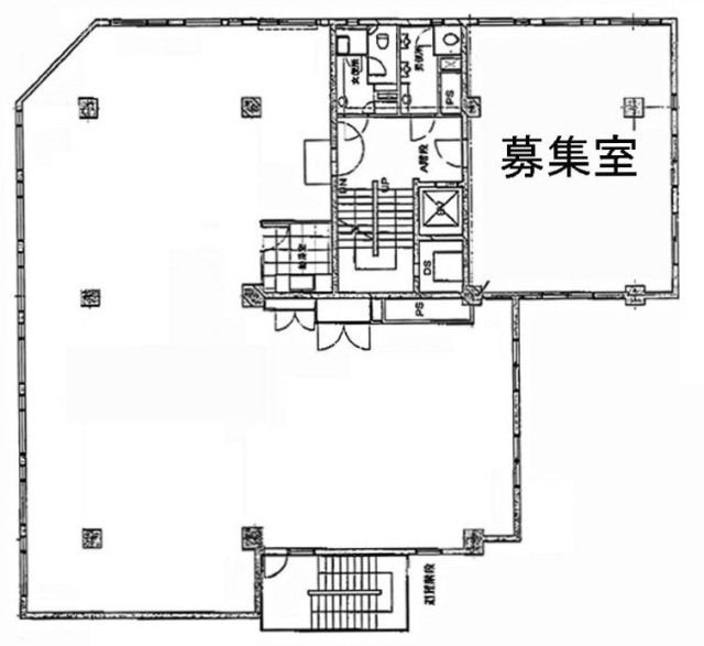 新々会館日本橋ビル9F 間取り図