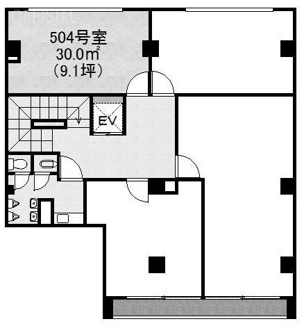 平和相互ビル504 間取り図