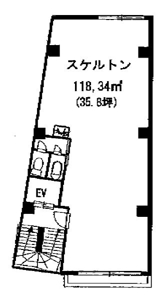 フラワー吉田ビル5F 間取り図
