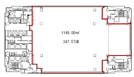 大成大手町ビル13F 間取り図