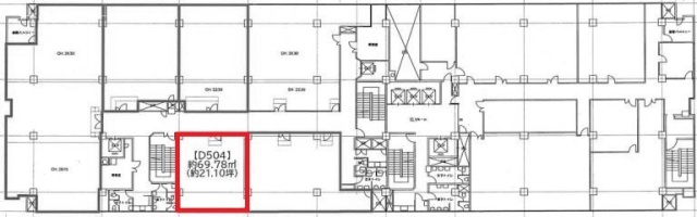 関内中央ビルD504 間取り図