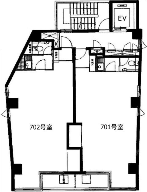 赤坂スバルビル701 間取り図