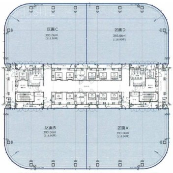 台場フロンティアビルB 間取り図